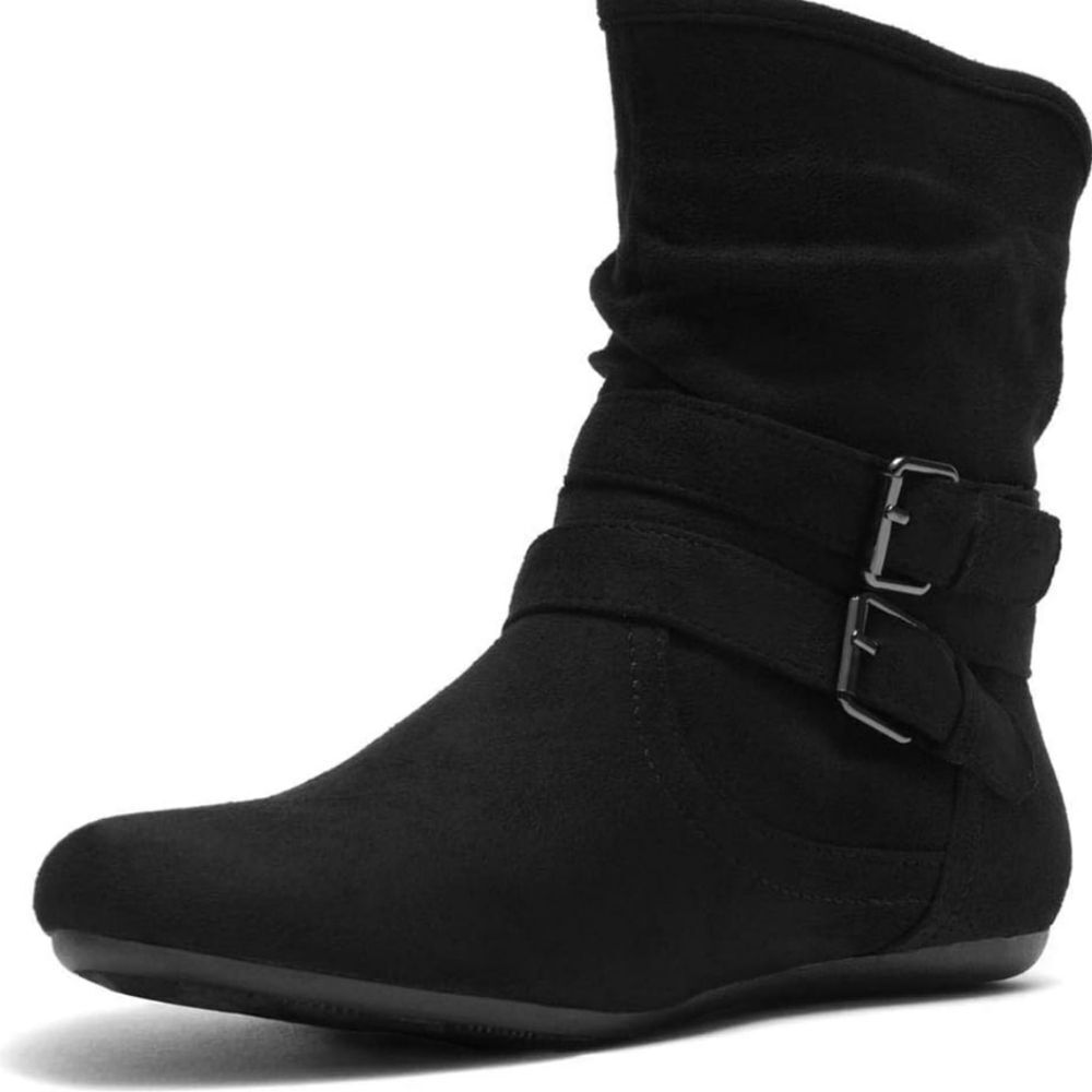 BRAND NEW HERSTYLE LINDELL FLAT HEEL CALF SIDE ZIPPER SLOUCH ANKLE BOOTIES - Picture 6 of 16